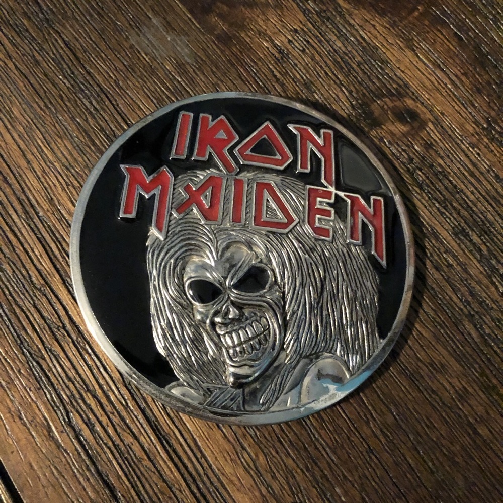 Iron Maiden belt buckle